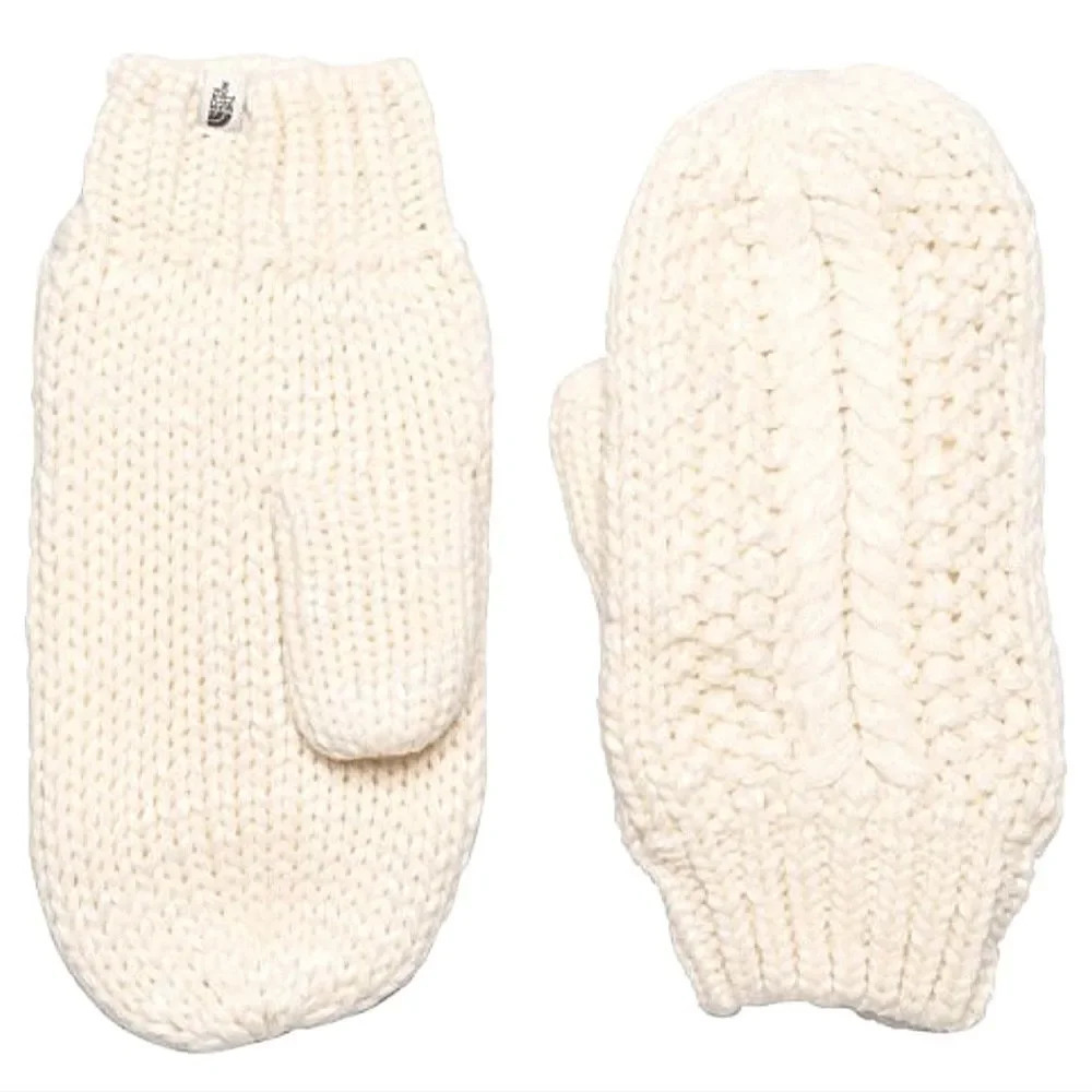 Women's The North Face Cable Minnasoft knit-fleece liner Mittens sz Medi…